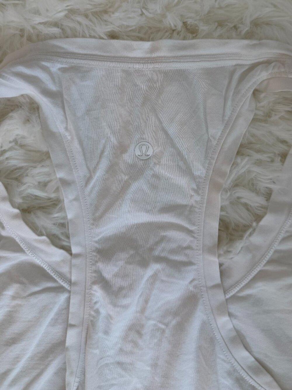 Lululemon White Razorback Tank - Picture 4 of 5
